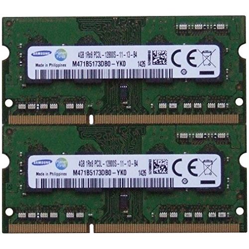 삼성 Samsung ram Memory Upgrade DDR3 PC3 12800, 1600MHz, 204 PIN, SODIMM for 2012 Apple MacBook Pros, 2012 iMacs, and 2011/2012 Mac Minis (8GB kit (2 x 4GB))