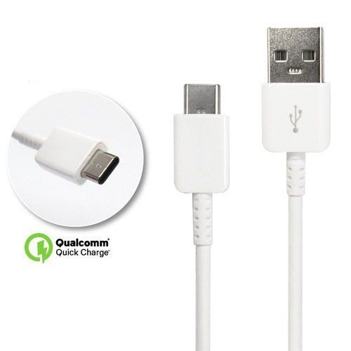 삼성 Accessory for Samsung Authentic Galaxy Book 10.6-inch USB to Type-C Charging and Transfer Cable. (White / 3.3Ft)