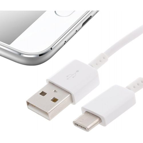 삼성 Accessory for Samsung Authentic Galaxy Book 10.6-inch USB to Type-C Charging and Transfer Cable. (White / 3.3Ft)