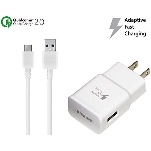 삼성 Accessory for Samsung OEM Adaptive Fast Charger for Galaxy Book 12-inch 15W with certified USB Type-C Data and Charging Cable. (WHITE / 3.3FT / 1M Cable)