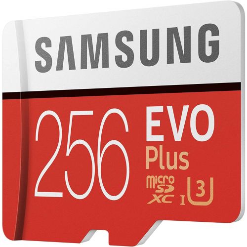 삼성 Samsung EVO Plus 256GB microSDXC UHS-I U3 100MB/s Full HD & 4K UHD Memory Card with Adapter (MB-MC256HA)