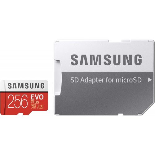 삼성 Samsung EVO Plus 256GB microSDXC UHS-I U3 100MB/s Full HD & 4K UHD Memory Card with Adapter (MB-MC256HA)