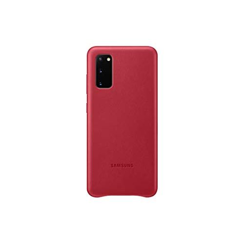 삼성 Samsung Galaxy S20 Case, Leather Back Cover - Red (US Version with Warranty), Model:EF-VG980LREGUS