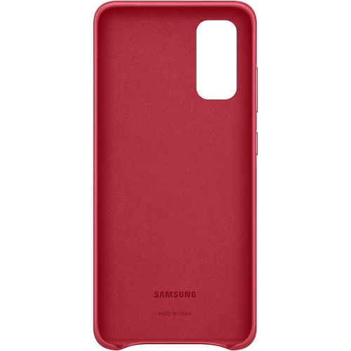 삼성 Samsung Galaxy S20 Case, Leather Back Cover - Red (US Version with Warranty), Model:EF-VG980LREGUS