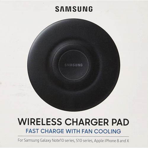 삼성 SAMSUNG Wireless Charger Pad - Official Fast Wireless Fast Charger, Supports 9 W Samsung & Apple Fast Charge ? Black EP-P3105TBEGGB