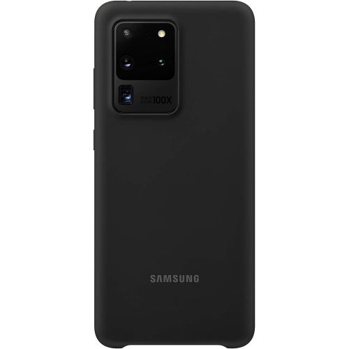 삼성 Samsung Galaxy S20 Ultra Case, Silicone Back Cover - Black (US Version with Warranty), EF-PG988TBEGUS