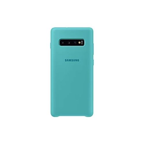 삼성 Samsung Official Original Non-Slip, Soft-Touch Silicone Silicone Case for Galaxy S10e / S10 / S10+ (Plus) (Green, Galaxy S10+)