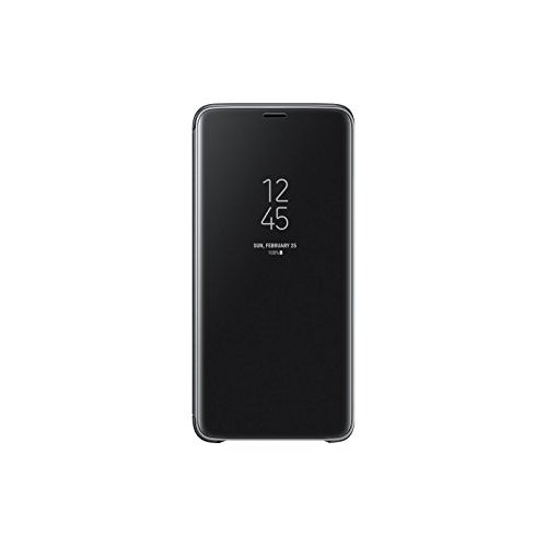 삼성 Samsung Galaxy Official Genuine S9 Plus Clear View Standing Cover Case, 6.2 inch for S9+ SM-G965 EF-ZG965CBEGKR, Black