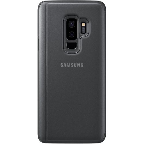 삼성 Samsung Galaxy Official Genuine S9 Plus Clear View Standing Cover Case, 6.2 inch for S9+ SM-G965 EF-ZG965CBEGKR, Black