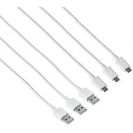 Samsung OEM 5-Feet Micro USB Data Sync Charging Cables for Galaxy S3/S4, 3-Pack - Non-Retail Packaging - White