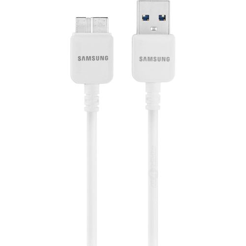 삼성 Samsung OEM 5-Feet Micro USB 3.0 Data Sync Charging Cables for Galaxy S5/Note 3 - Non-Retail Packaging - White