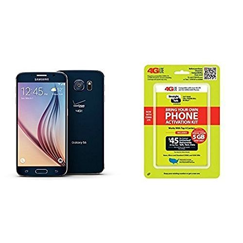 삼성 Straight Talk Samsung Galaxy S6 Saphire Black 32GB runs on Verizons 4G XLTE Via Straight Talks $45.00 5GB Unlimited talk & Text Service Card Not included