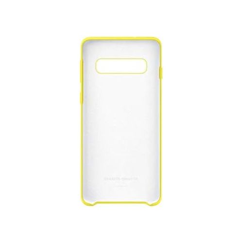삼성 Samsung Official Original Non-Slip, Soft-Touch Silicone Silicone Case for Galaxy S10e / S10 / S10+ (Plus) (Yellow, Galaxy S10)