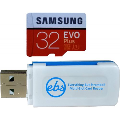 삼성 Samsung 32GB Micro SDHC EVO Bundle with (Evo+) Memory Card with Adapter Works with Nintendo Switch Lite Gaming Console (MB-MC32G) Bundle with (1) Everything But Stromboli Micro SD