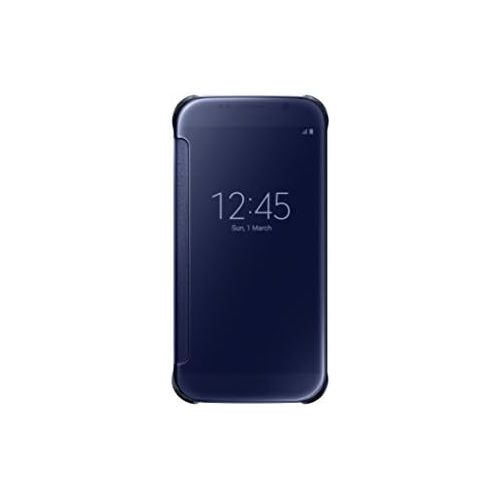 삼성 Samsung S-View Flip Cover for Samsung Galaxy S6 - Clear Black Sapphire
