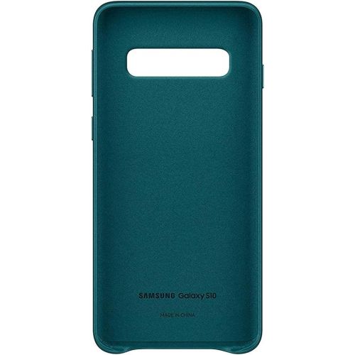 삼성 Samsung Protective Leather Cover for Galaxy S10+ ? Official Galaxy S10+ Case ? Hardwearing Genuine Leather Phone Case for The Samsung Galaxy S10+ - Green