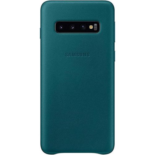 삼성 Samsung Protective Leather Cover for Galaxy S10+ ? Official Galaxy S10+ Case ? Hardwearing Genuine Leather Phone Case for The Samsung Galaxy S10+ - Green