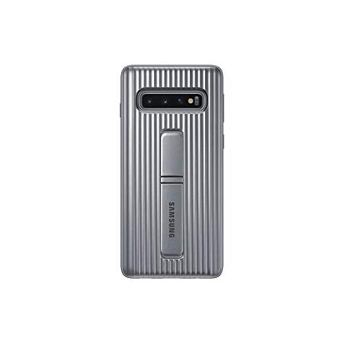 삼성 Samsung Galaxy S10 Rugged Protective Case with Kickstand, Silver (EF-RG973CSEGUS)