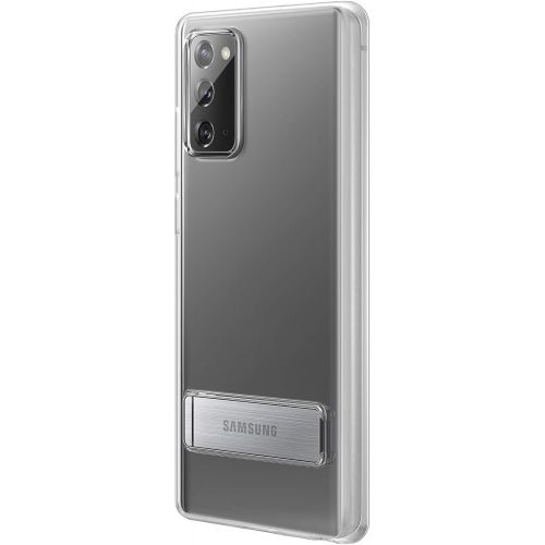 삼성 SAMSUNG Galaxy Note20 5G Case, Clear Standing Cover (US Version), Clear C1 (EF-JN980CTEGUS)