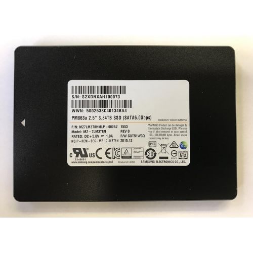 삼성 Samsung PM863a 3.84TB SATA 6Gb/s 2.5 Enterprise Internal SSD MZ-7LM3T8N