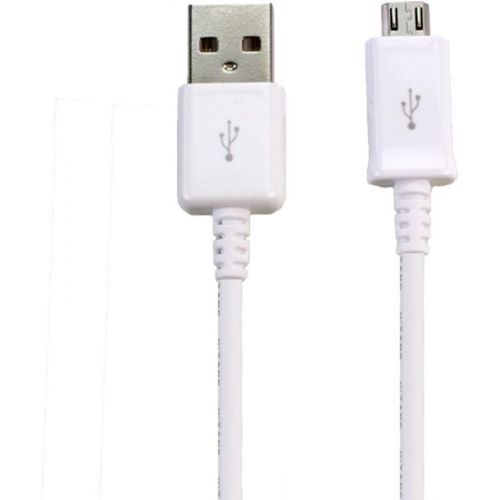 삼성 Original Quick Charge Micro USB Charging Data Cable ECB-DU4EWE for Samsung Galaxy J7 V 2nd Gen / J7 Star (2018) Cell Phones 5 FT Non-Retail Packaging - White