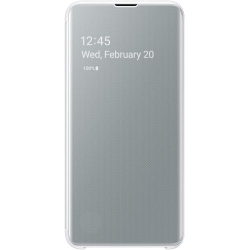 삼성 Samsung Galaxy S10e S-View Flip Case, White, EF-ZG970CWEGUS, Samsung Galaxy S10 E