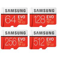 Samsung Evo Plus Micro SD SDXC Class 10 Memory Card U3 100MB/S with Plastic Cases (64GB, 5 Pack)