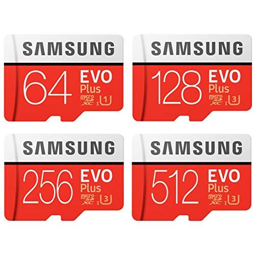 삼성 Samsung Evo Plus Micro SD SDXC Class 10 Memory Card U3 100MB/S with Plastic Cases (64GB, 5 Pack)