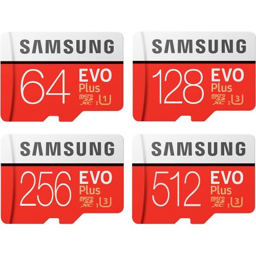 삼성 Samsung Evo Plus Micro SD SDXC Class 10 Memory Card U3 100MB/S with Plastic Cases (64GB, 5 Pack)