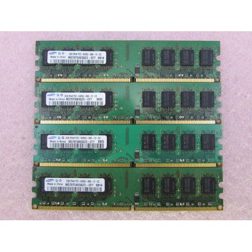 삼성 Samsung M378T5663QZ3-CF7 8GB 4 x 2GB PC2-6400U DDR2 800 Double Sided Memory Kit