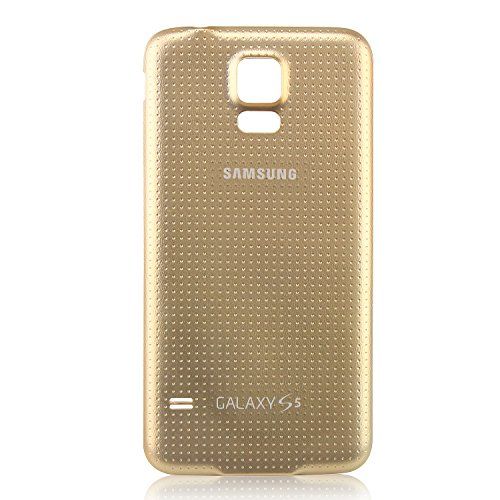 삼성 Compatible with OEM Samsung Galaxy S5 SM-G900 Battery Door Back Cover Replacement - Copper Gold (Samsung Logo) (Bulk Packaging)