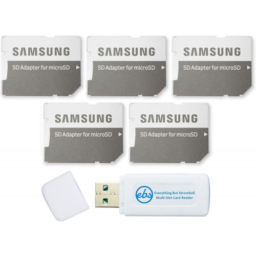 삼성 Samsung Micro to SD Memory Card Adapter (Bulk 5-Pack) Bundle with (1) Everything But Stromboli Micro & SD Card Reader