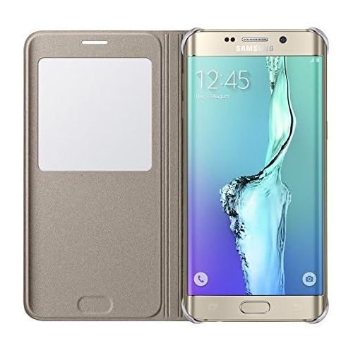 삼성 Samsung Galaxy S6 Edge+ Case S-View Flip Cover Folio (Gold)