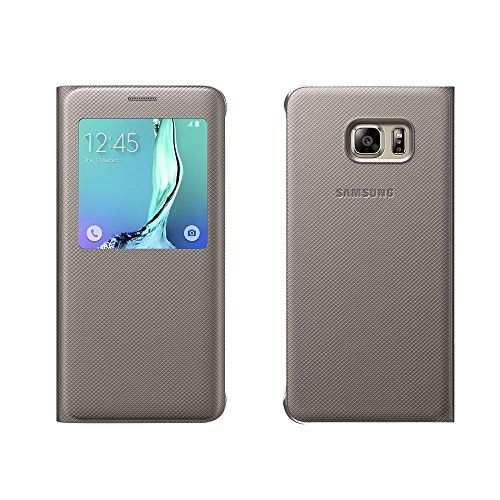 삼성 Samsung Galaxy S6 Edge+ Case S-View Flip Cover Folio (Gold)