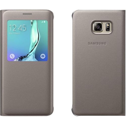 삼성 Samsung Galaxy S6 Edge+ Case S-View Flip Cover Folio (Gold)