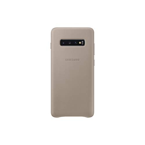 삼성 Samsung Official Original Galaxy S10 Series Genuine Leather Cover Case (Gray, Galaxy S10+)