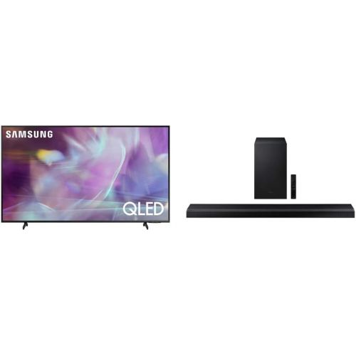 삼성 SAMSUNG 50-inch Class Q60A Series ? QLED 4K UHD Smart TV with Alexa Built-in (QN50Q60AAFXZA, 2021 Model) and HW-Q700A 3.1.2ch Soundbar w/Dolby Atmos/DTS:X 2021