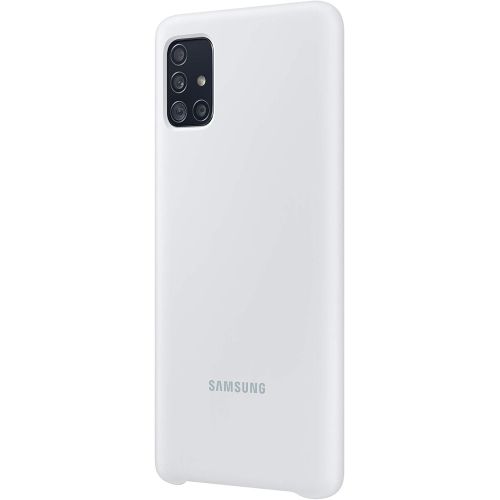 삼성 Samsung Original Galaxy A51 Soft Touch Silicone Cover/Mobile Phone Case - White