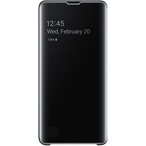 삼성 SAMSUNG Original Galaxy S10+ Protective Clear View Folio Cover Case - Black