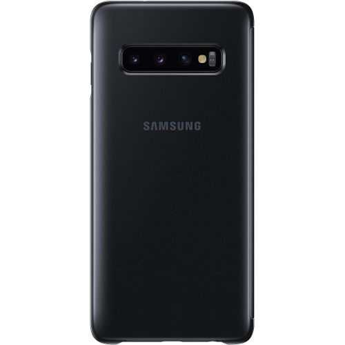 삼성 SAMSUNG Original Galaxy S10+ Protective Clear View Folio Cover Case - Black