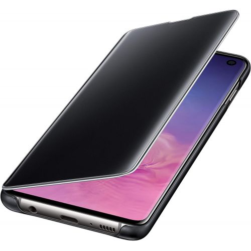 삼성 SAMSUNG Original Galaxy S10+ Protective Clear View Folio Cover Case - Black