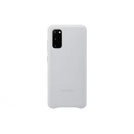 Samsung Galaxy S20 Case, Leather Back Cover - Silver (US Version with Warranty) (EF-VG980LSEGUS)