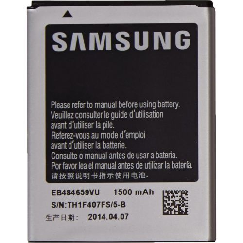 삼성 Samsung Original OEM Samsung EB484659VA 1500mAh Spare Replacement Li-ion Battery for Samsung Gravity Smart and Gravity Touch 2 - Battery - Non-Retail Packaging - Silver