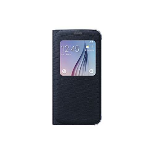 삼성 Samsung S-View Flip Cover for Samsung Galaxy S6 - Black Sapphire Fabric