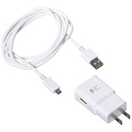 Samsung EP-TA20JWE+ECBDU4EWE Travel Charger for Galaxy Note 4 and Edge S6 - Non-Retail Packaging - White