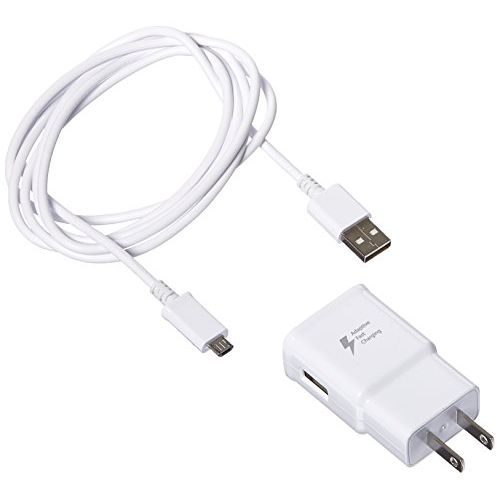 삼성 Samsung EP-TA20JWE+ECBDU4EWE Travel Charger for Galaxy Note 4 and Edge S6 - Non-Retail Packaging - White