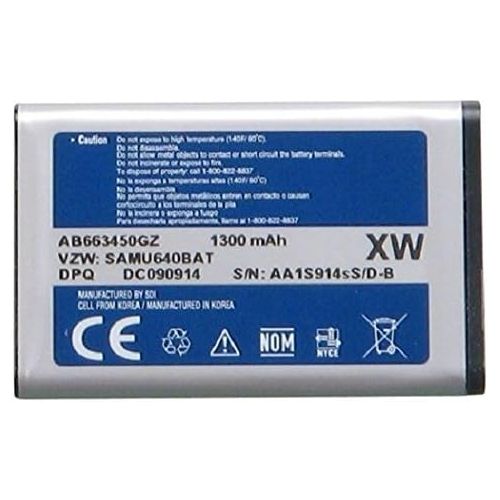 삼성 Compatible with NEW OEM Samsung AB663450GZ CONVOY SCH-U640 CONVOY 2 U660 ORIGINAL BATTERY (Bulk Packaging)