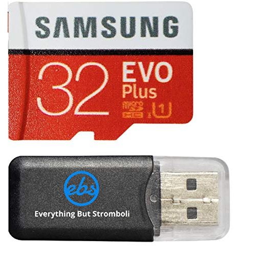 삼성 Samsung Galaxy S9 Memory Card 32GB Micro SDHC EVO Plus Class 10 UHS-1 S9 Plus, S9+, Cell Phone Smartphone with Everything But Stromboli (TM) Card Reader (MB-MC32)