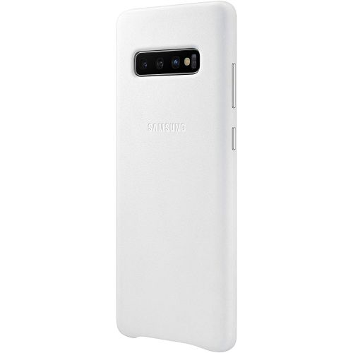 삼성 Samsung Galaxy S10+ Leather Back Case, White