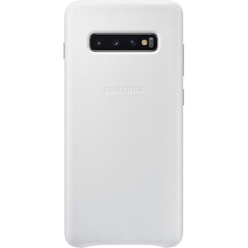 삼성 Samsung Galaxy S10+ Leather Back Case, White